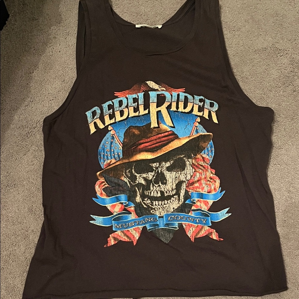 Spell & the Gypsy Black Graphic Tank Top